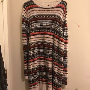 Multicolored Sweater Dress